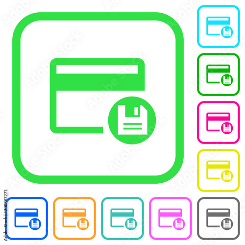 Save credit card vivid colored flat icons Free Download Save credit card vivid colored flat icons - GFXLoad