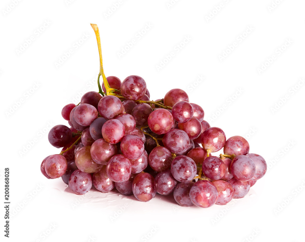 a bunch of grapes isolated on a white background a bunch of grapes isolated on a white background