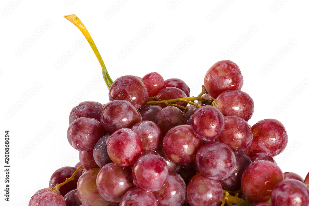 Obraz premium a bunch of grapes isolated on a white background