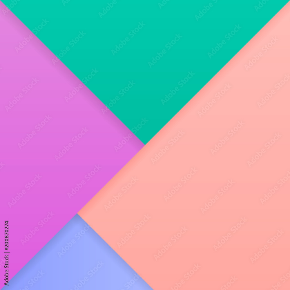 Colorful pastels paper art style abstract background design with shadows Vector. Colorful pastels paper art style abstract background design with shadows Vector.