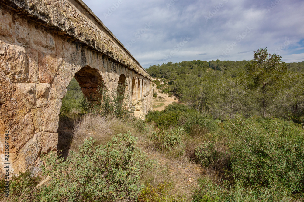 The Ferreres Aqueduct profile view