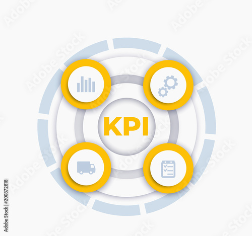 KPI vector infographics