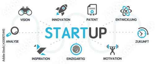 STARTUP Vektor Grafik Icons Piktogramme