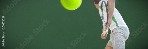 Composite image of tennisman © vectorfusionart