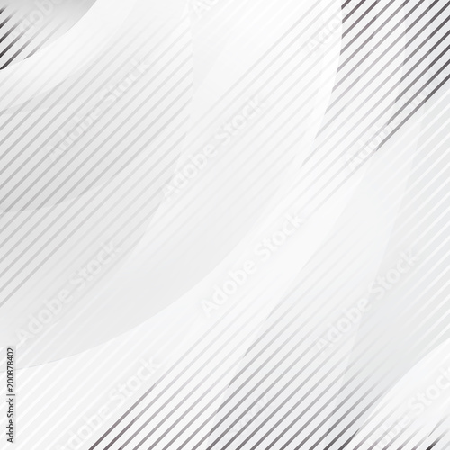 Abstract wavy and striped background. Vector illustration © Sylfida