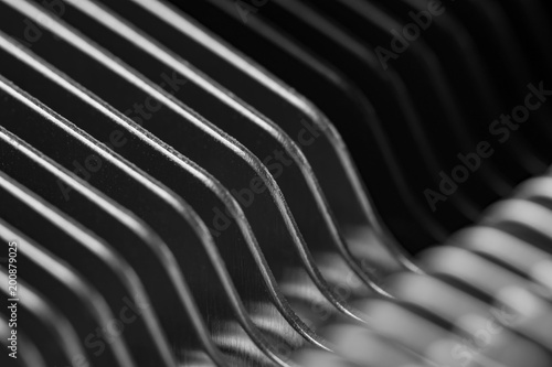 cooling radiator aluminum black and white color
