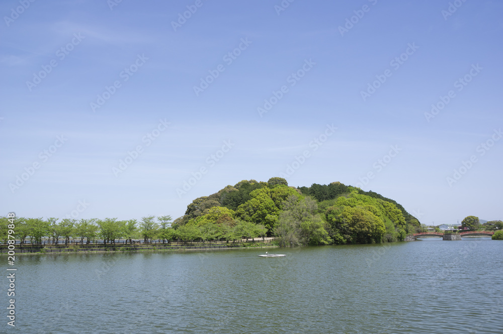 新緑の風景(香川県亀鶴公園)