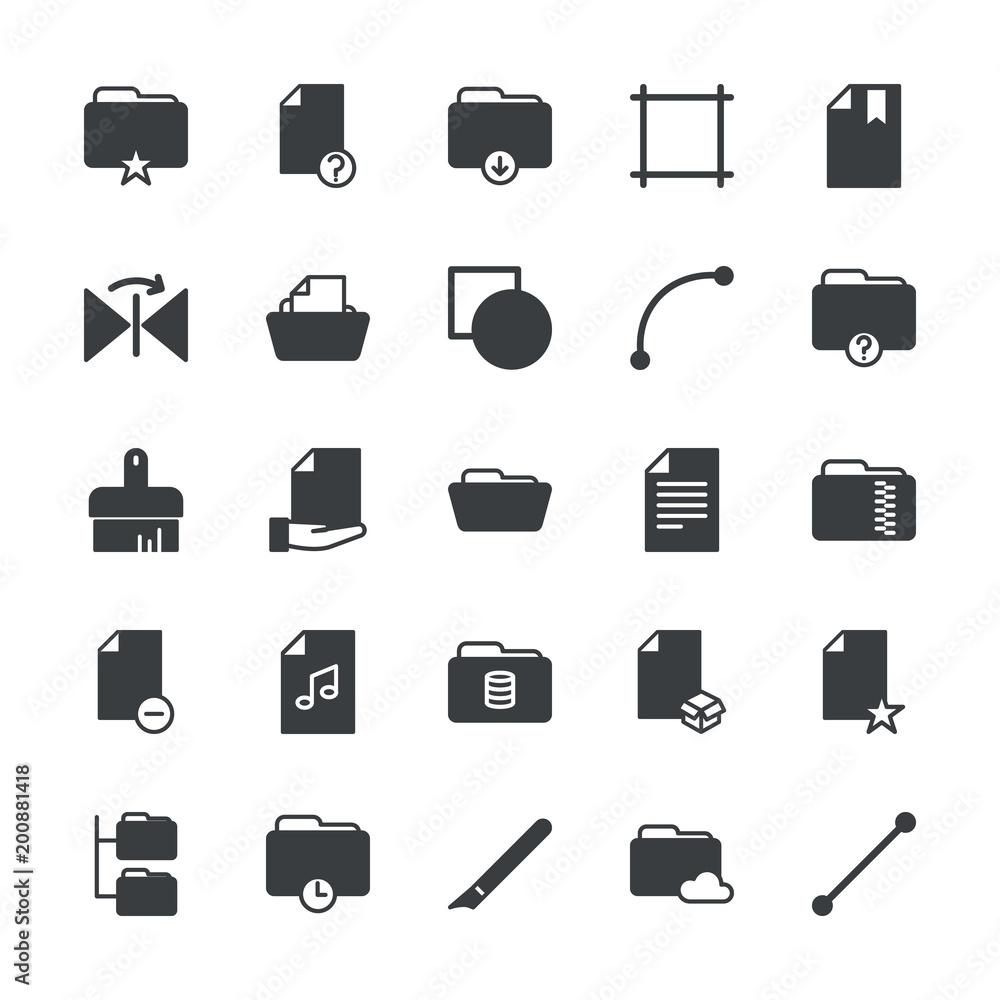 Modern Simple Set of folder, files, design Vector fill Icons. ..Contains such Icons as hidden, grid, background, icon, computer, star and more on white background. Fully Editable. Pixel Perfect. Modern Simple Set of folder, files, design Vector fill Icons. ..Contains such Icons as hidden, grid, background, icon, computer, star and more on white background. Fully Editable. Pixel Perfect.