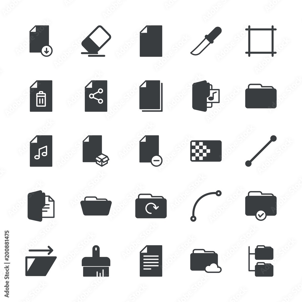 Modern Simple Set of folder, files, design Vector fill Icons. ..Contains such Icons as equipment, rubber, abstract, ink, cloud, data and more on white background. Fully Editable. Pixel Perfect. Modern Simple Set of folder, files, design Vector fill Icons. ..Contains such Icons as equipment, rubber, abstract, ink, cloud, data and more on white background. Fully Editable. Pixel Perfect.
