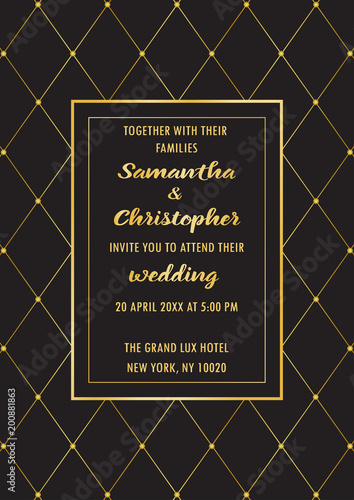 Wedding Luxury Invitation Card