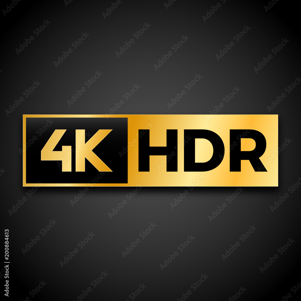 4K Ultra HD symbol, High definition 4K resolution mark, UHD - 2160p Stock  Vector
