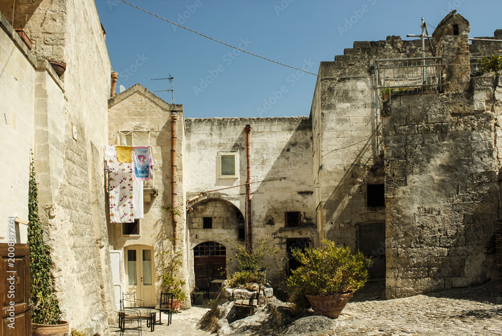 ancient house of matera in italy