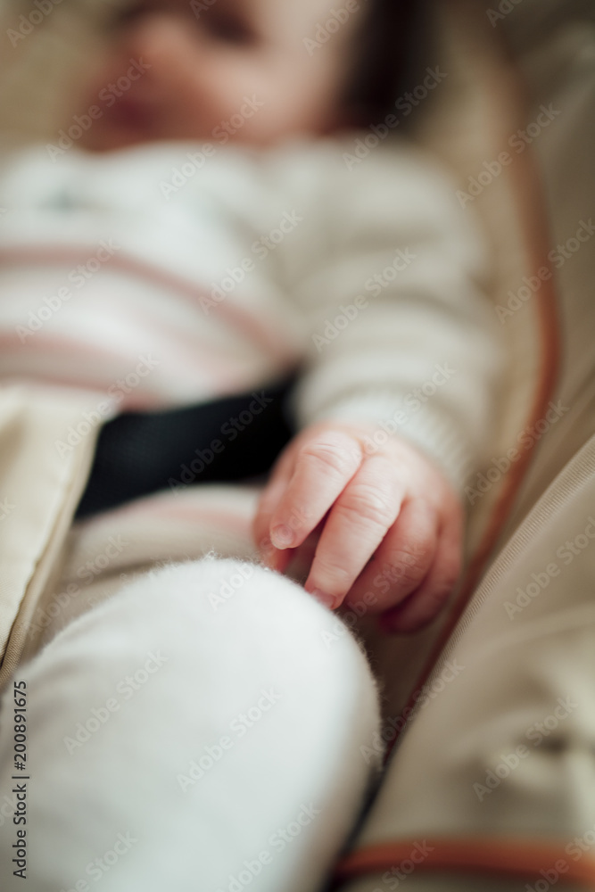 Close up shot of Babies Hand