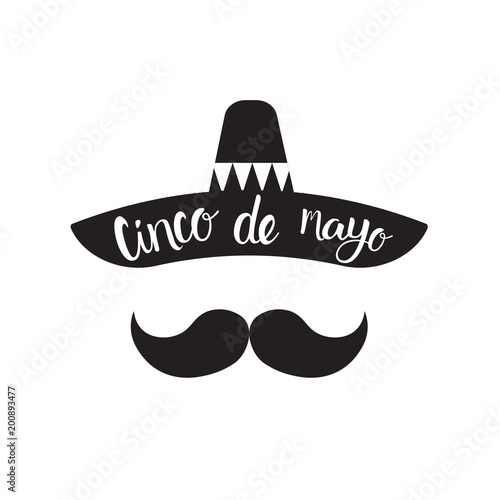 Cinco De Mayo Mexican Man Silhouette With