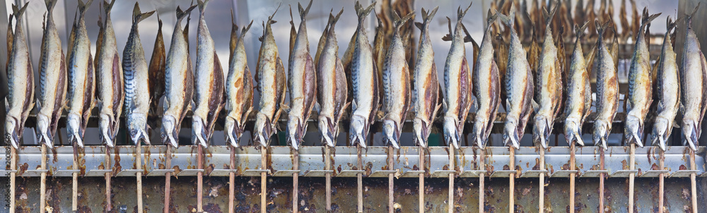Steckerlfisch auf dem Oktoberfest in München Steckerlfisch auf dem Oktoberfest in München
