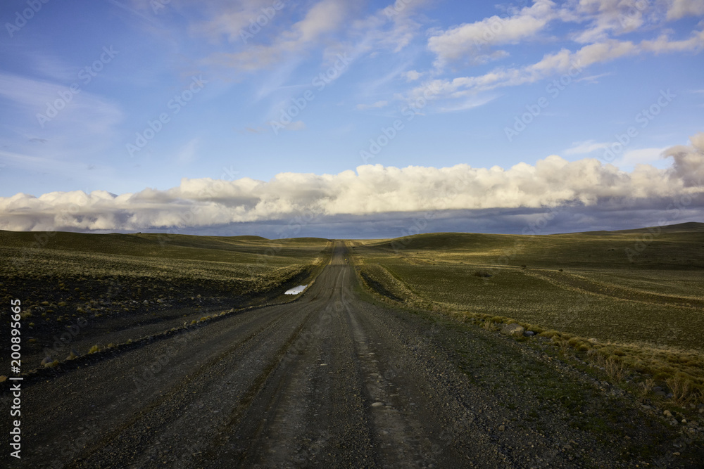 Gravel Road in Argentinian Patagonia
