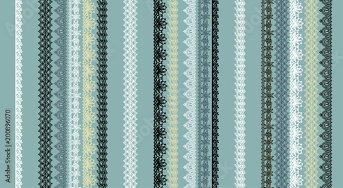 Knitted openwork lace mesh. Seamless vector pattern.