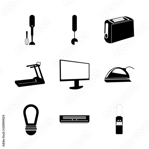 icon Electronic with laser, workout, sport, kitchen and water dispencer