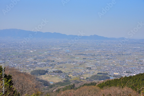 奈良の竜王山山頂からの眺め