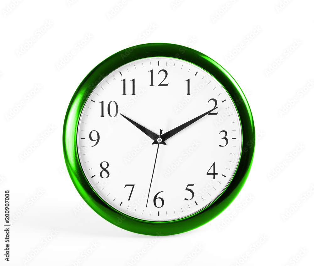 Classic wall clock on a white background. Classic wall clock on a white background.