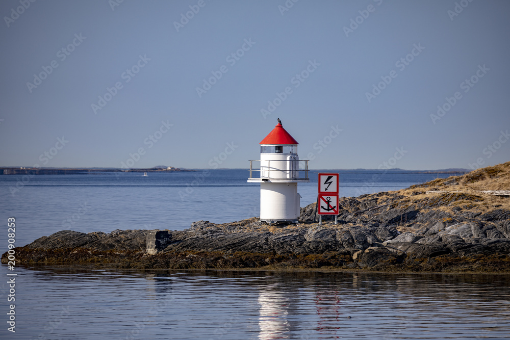 Beacon in Bronnoysund Northern Norway