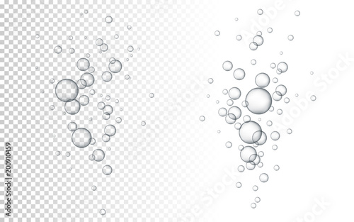 Vászonkép Water bubbles Vector illustration