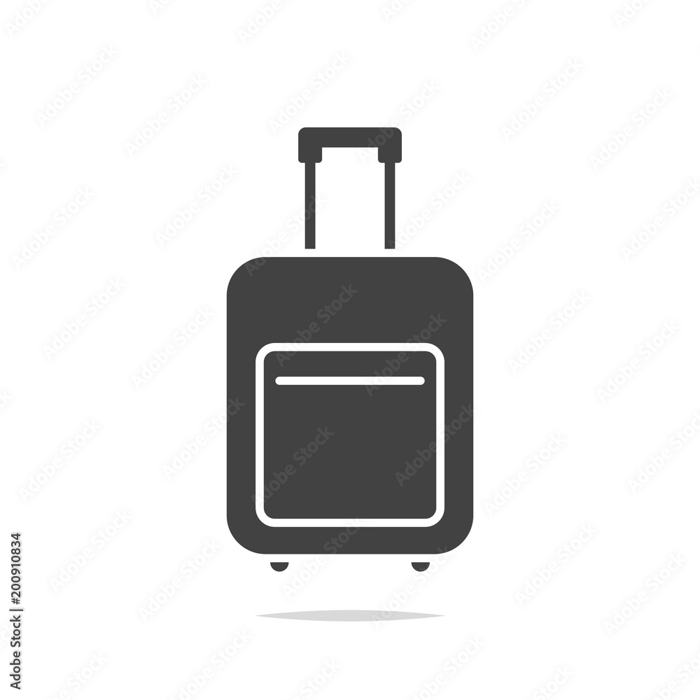 Baggage icon vector isolated Baggage icon vector isolated