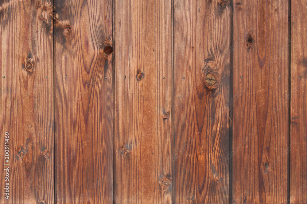 Naklejka premium Wood plank wall background