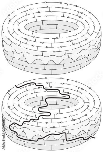 Doughnut maze