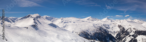 Winter scenery in the ski resort, Bad Hofgastein, Austria.