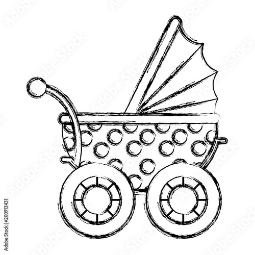 grunge baby stroller relax transportation object