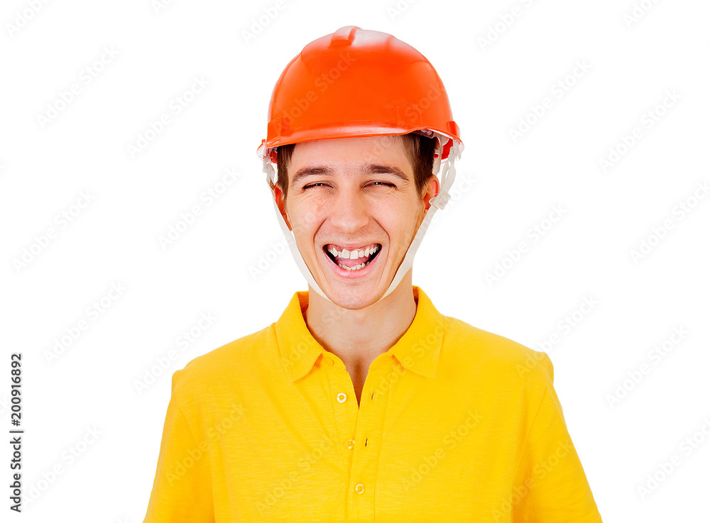 Young Man in Hard Hat Young Man in Hard Hat