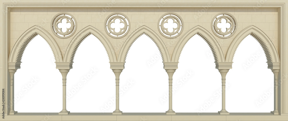 Fototapeta premium Colonnade arabic style