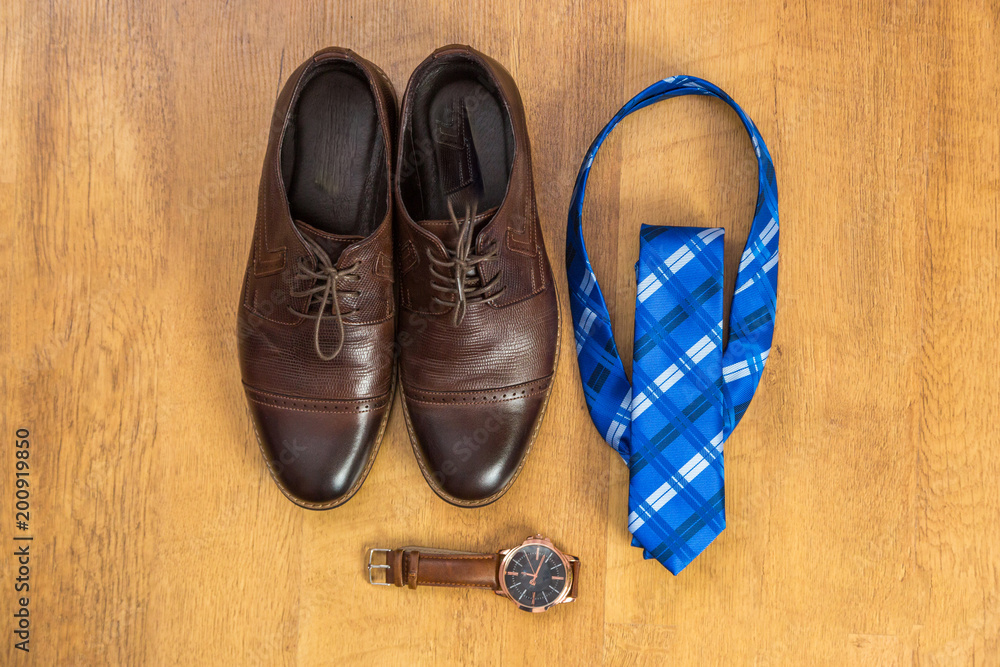 Set groom. Men's Accessories in blue Set groom. Men's Accessories in blue