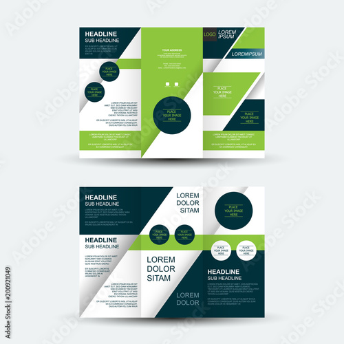 Brochure design, brochure template, creative tri-fold, trend brochure