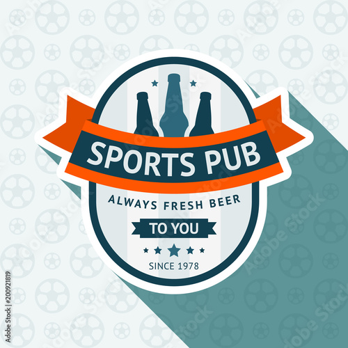 Soccer pub badge