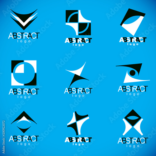 Set of vector abstract colo...