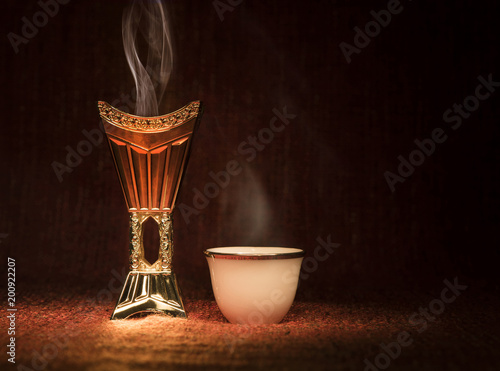 Ramadan censer with Arabian coffee