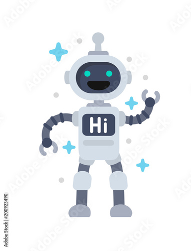 Funny vector robot