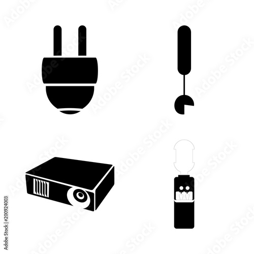 icon Electronic with multimedia, home, cable, dispencer and water dispencer