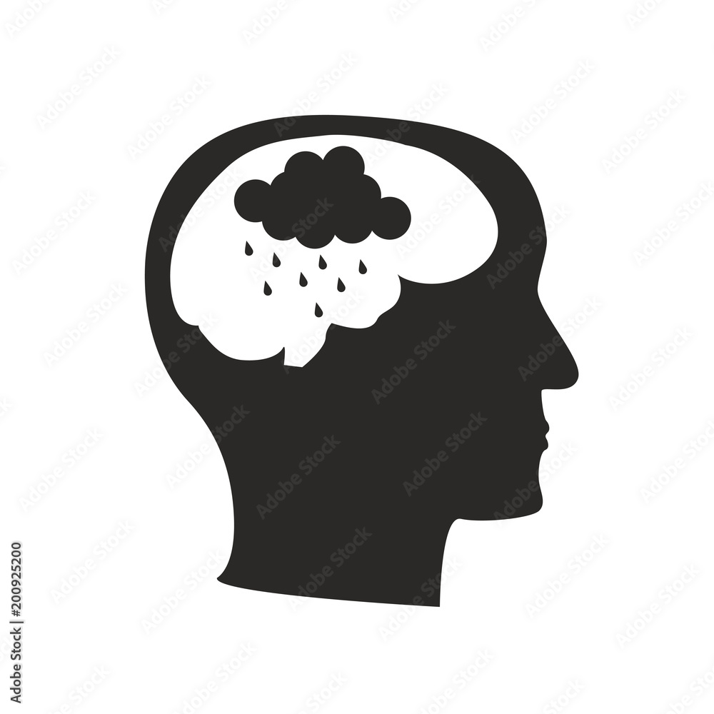 depression mental disease icon depression mental disease icon