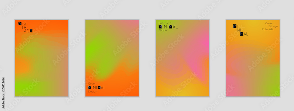 Naklejka premium Template with Fluid gradient shape with transparent blend