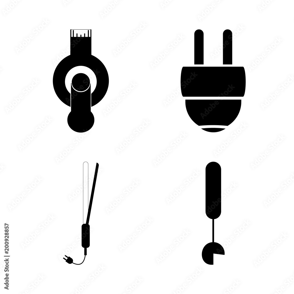icon Electronic with usb flash drive, spoon, connection, card and flash card icon Electronic with usb flash drive, spoon, connection, card and flash card