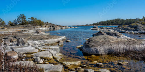 Photography A beautiful bay on the island of Utoe in Stockholm archipelago in the Baltic Sea