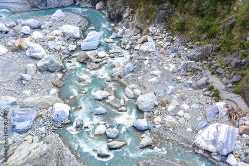 Scenery of Liwu River from Lushui Trail in Taroko National Park photo