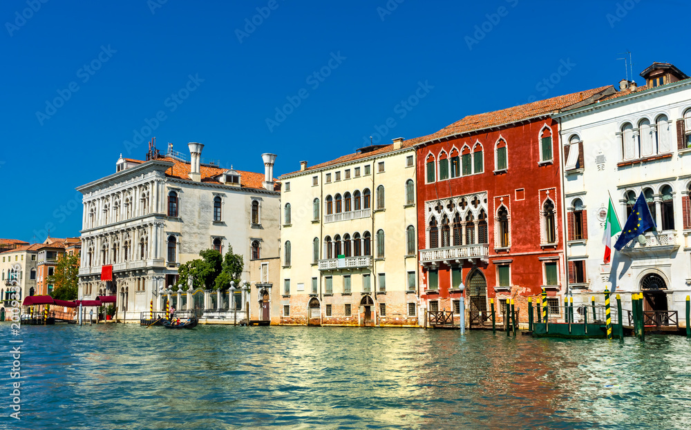 Colorful Grand Canal Reflectioins Venice Italy