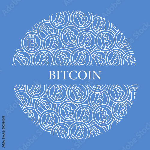 Bitcoins. Digital currency. Blockchain technology.