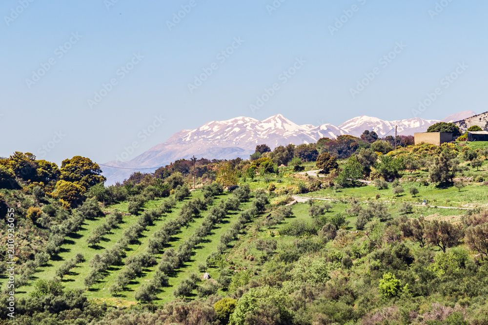 White mountains on Crete, Greece