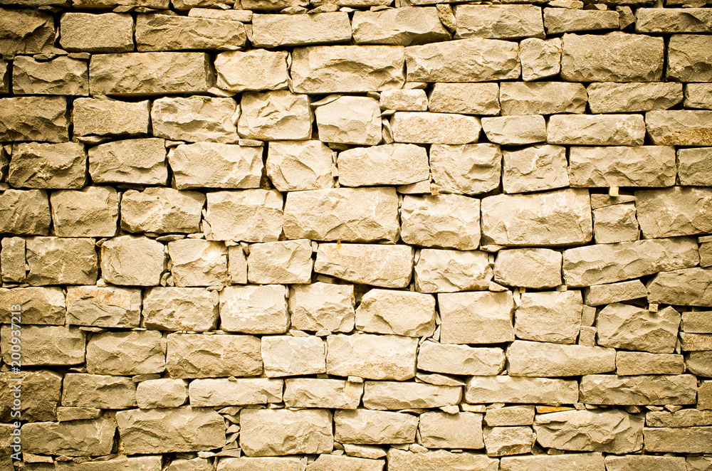 Obraz premium Orange stone wall