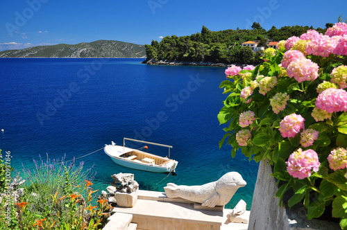 Adriatic blue sea on holidays Croatia